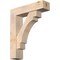 Ekena Millwork Merced Block Smooth Bracket w/ Offset Brace, Douglas Fir, 7 1/2"W x 30"D x 36"H BKT0806X30X36MRC05SDF - alternate 1